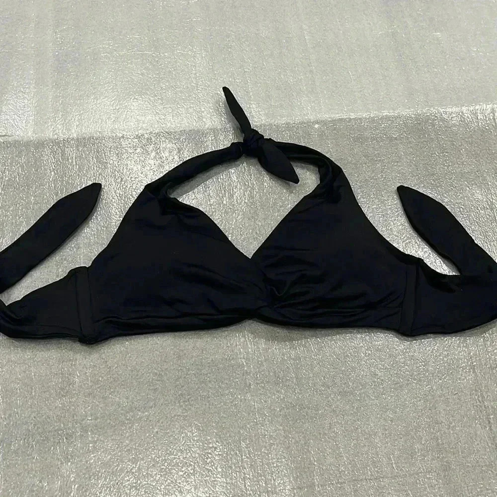 Kate Spade Black Halter Bikini  Top
